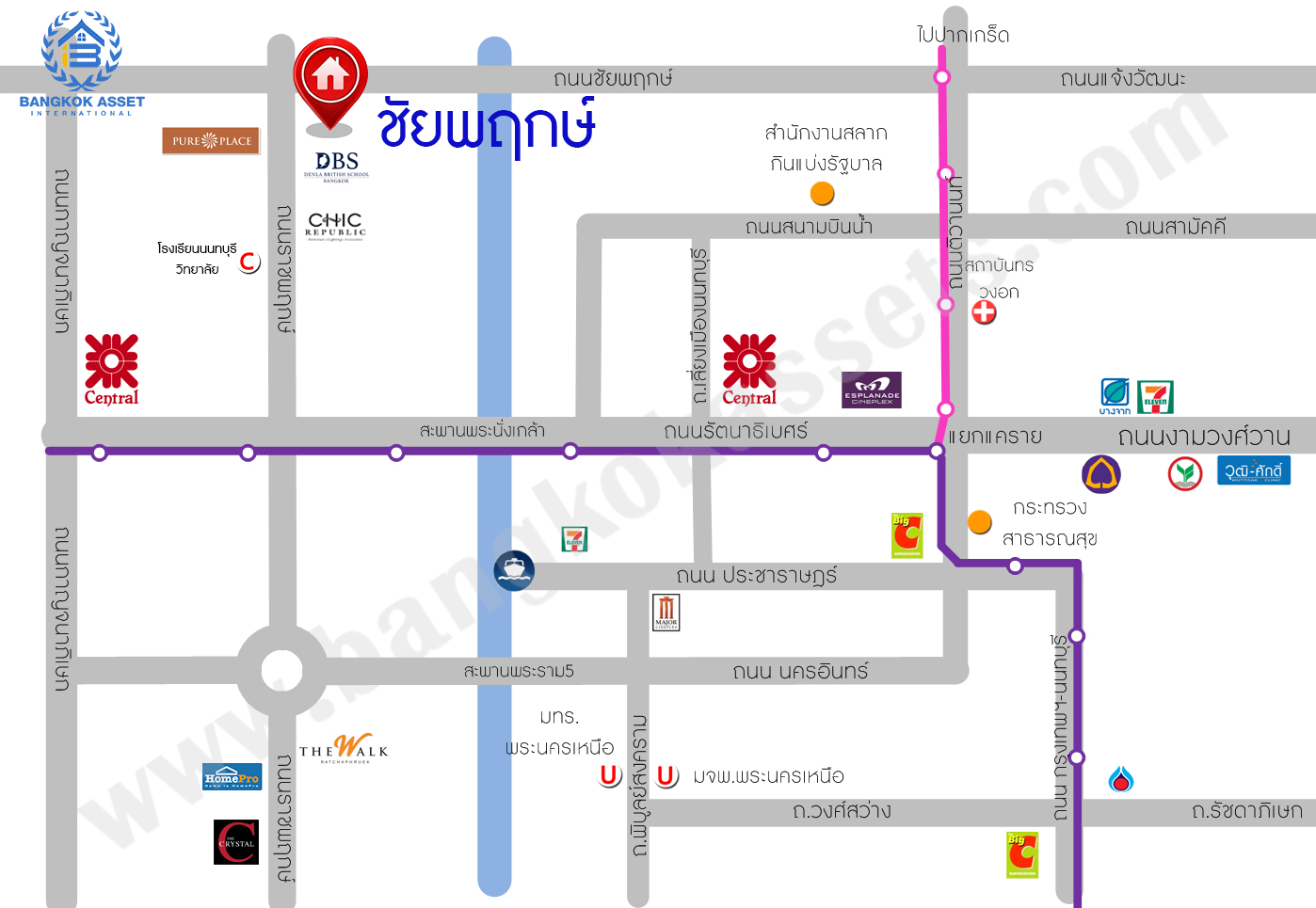 บ้านมือสองตกแต่งใหม่ คุณภาพแบรนด์ LH โครงการ ชัยพฤกษ์ ราชพฤกษ์-แจ้งวัฒนะ เนื้อที่ 50.1 ตร.ว. ฟังก์ชัน 3 ห้องนอน 2 ห้องน้ำ 2 ที่จอดรถ ภายในตกแต่งหรูหรา บนทำเลศักยภาพติดถนนราชพฤกษ์ เชื่อมสู่แจ้งวัฒนะได้อย่างรวดเร็ว ใกล้รถไฟฟ้าสายสีชมพู "ปากเกร็ด" จุดขึ้นทางด่วน "แจ้งวัฒนะ" โรบินสัน ไลฟ์สไตล์ ราชพฤกษ์ และ โลตัส นอร์ธราชพฤกษ์